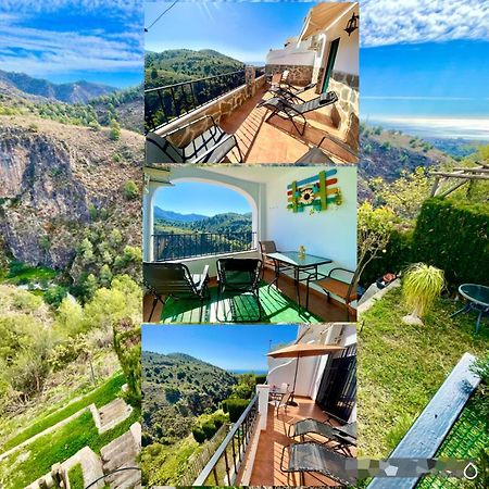 Apartamentos Axarquia , Frigiliana, Terraza Privada Con Vistas A La Montana Rio Y Al Mar Kültér fotó